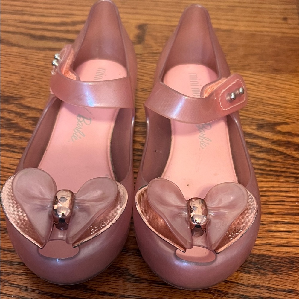 Mini Melissa Barbie Bow Shoes Size 12